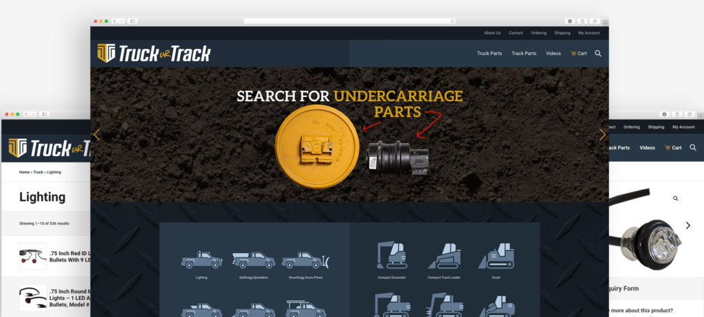 TruckOrTrack Site Mockup